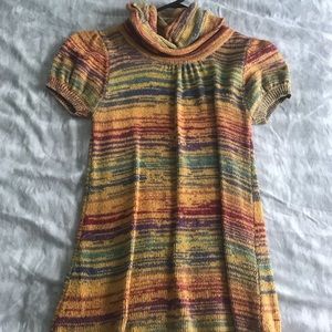 Multi-color cowl neck sweater!